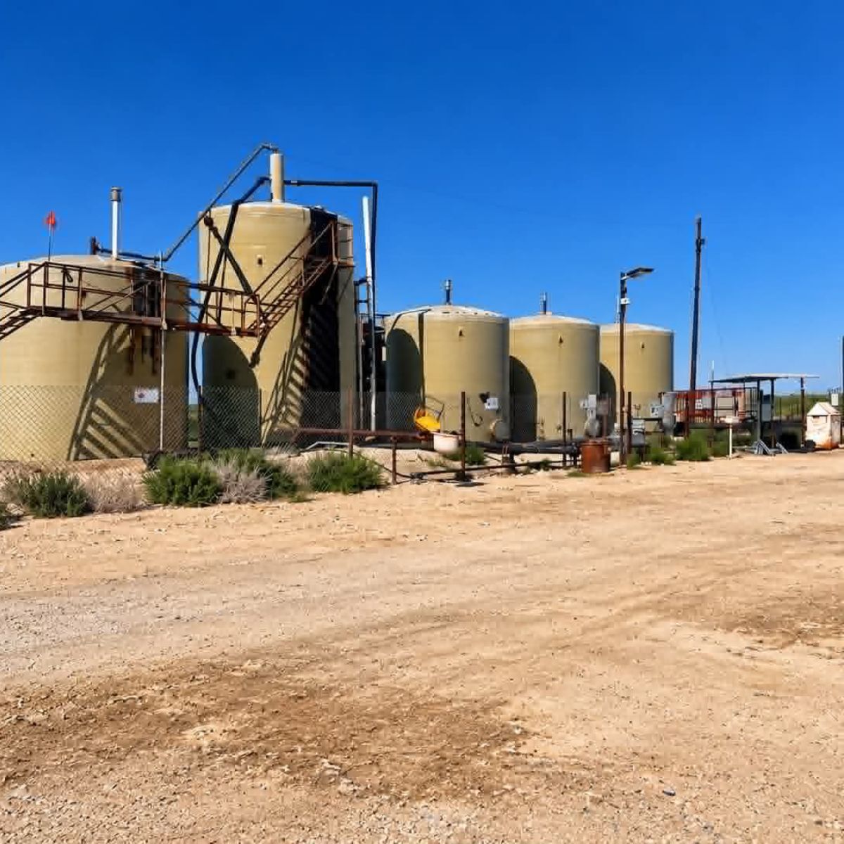 Entrance to Hobbs SWD as seen on arrival