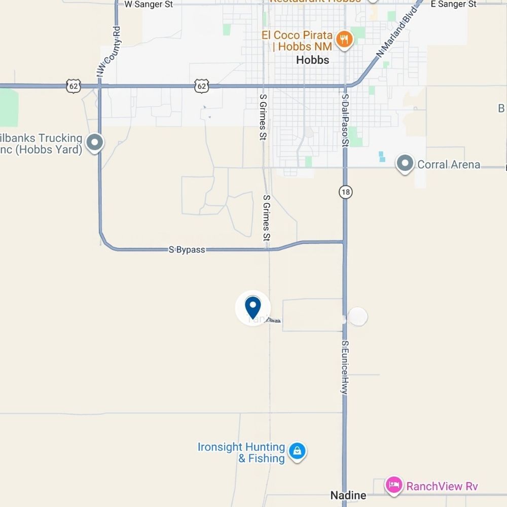 Map showing the location of Hobbs SWD. Opens directions in Google Maps.