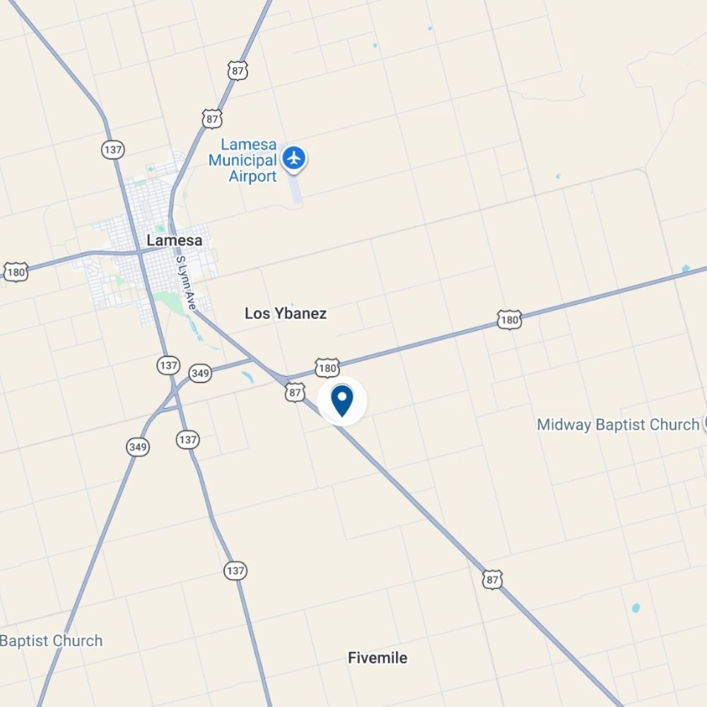 Map showing the location of Lamesa SWD. Opens directions in Google Maps.